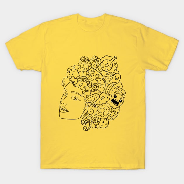 doodles T-Shirt by Bluntdigiarts